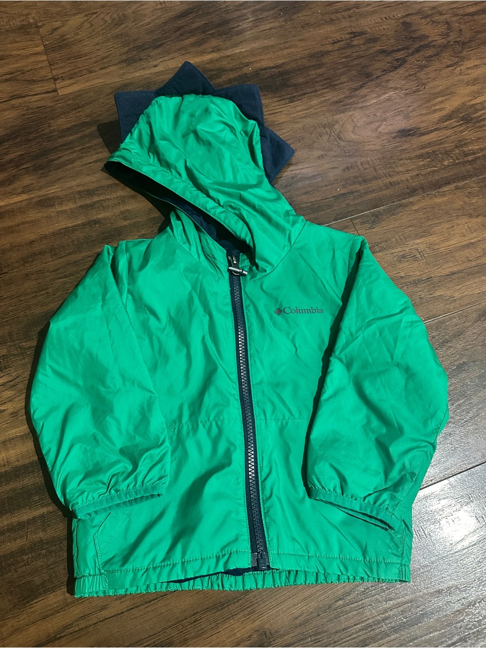 Columbia Kids Green Dinosaur Hooded Jacket Size 2T
